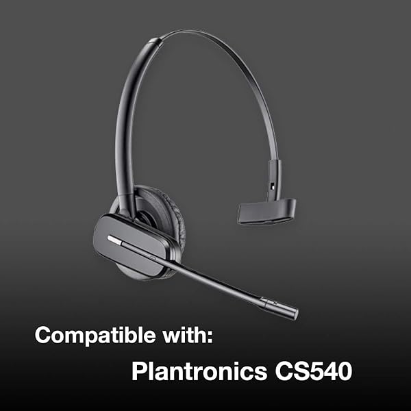 Global Teck Worldwide Global Teck Premium Leatherette Ear Pads 2pk Compatible with BlueParrott Plantronics Jabra and VXI Headsets - View 6 of 8