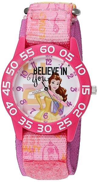 Disney Disney Girls Belle Quartz Watch Pink Model W002930 Stylish Automatic Timepiece for Kids