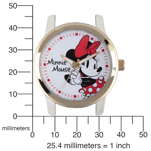 Disney Disney Women's Minnie Mouse Quartz Metal and Nylon Automatic Watch Red Model W002882 - View 6 of 8