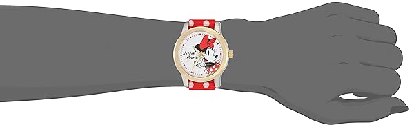 Disney Disney Women's Minnie Mouse Quartz Metal and Nylon Automatic Watch Red Model W002882 - View 7 of 8