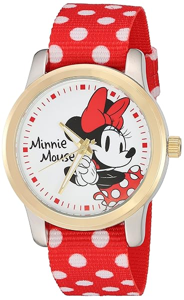 Disney Disney Women's Minnie Mouse Quartz Metal and Nylon Automatic Watch Red Model W002882 - View 2 of 8