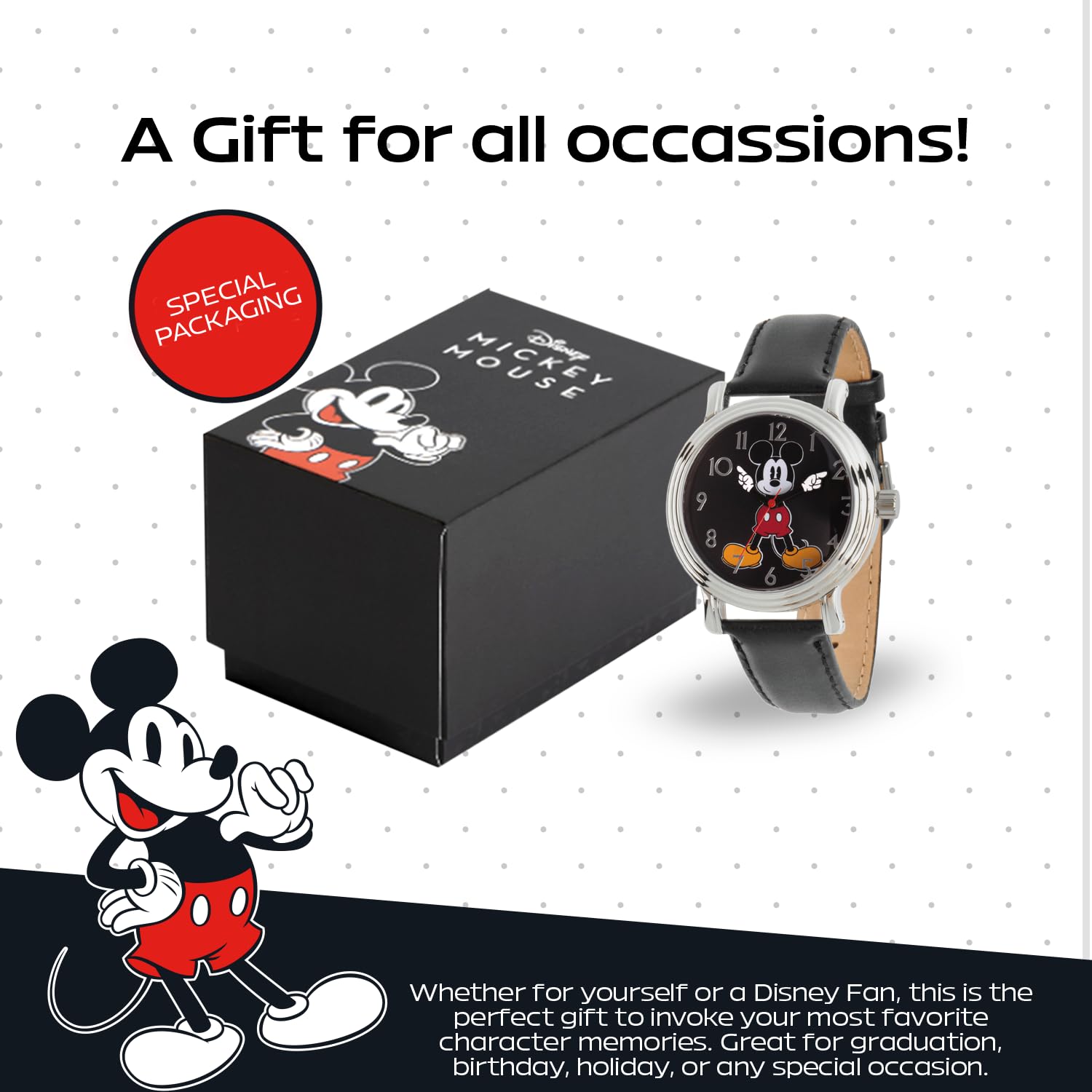 Disney Women's Mickey Mouse Quartz Metal Automatic Watch Black Model W002757 - View 6 of 6