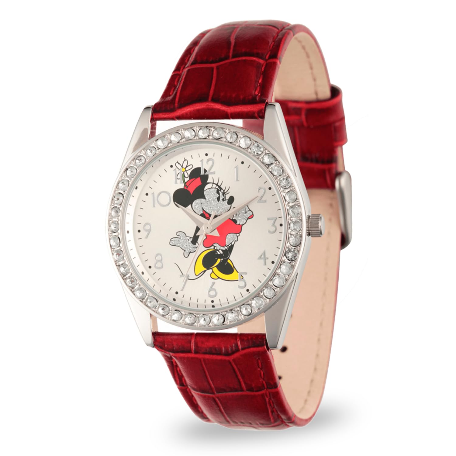 Disney Women's Minnie Mouse Quartz Metal Automatic Watch Red Model W002762