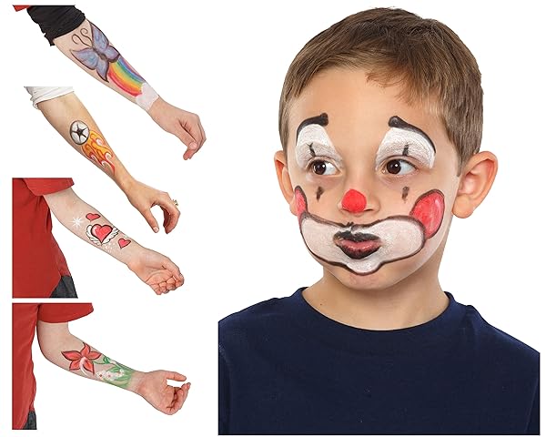 Dress Up America Dress Up America Face Paint Kit 6 Piece Set for Kids and Adults Halloween Makeup Face and Body Paint Crayons - View 7 of 8