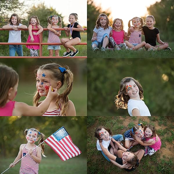 Dress Up America Dress Up America Face Paint Kit 6 Piece Set for Kids and Adults Halloween Makeup Face and Body Paint Crayons - View 8 of 8