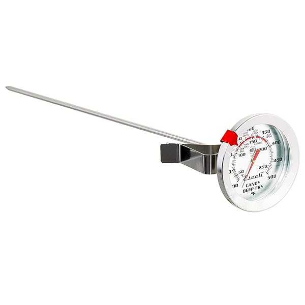 Escali Escali AHC2 Stainless Steel Deep Frying & Candy Thermometer - 12-Inch Probe, NSF Certified with Pot Clip