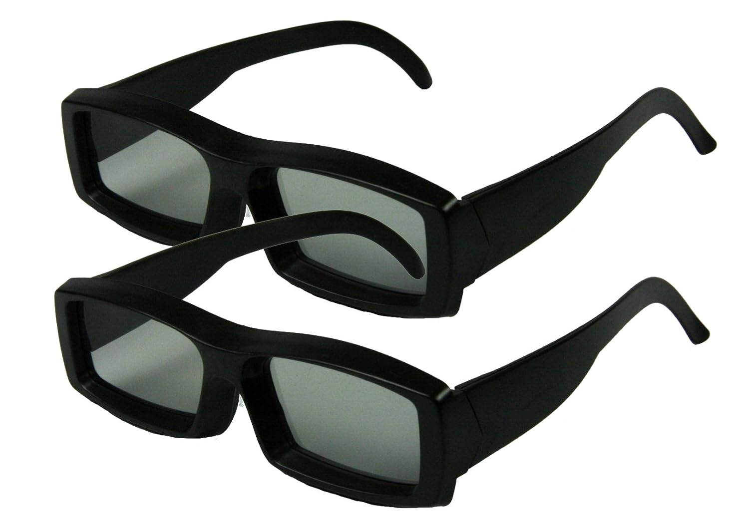 3Dstereo 3D Passive TV Circular Polarized Glasses for RealD Movies 2 Pairs High Quality Viewing Experience