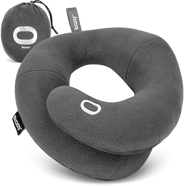 BCOZZY BCOZZY Neck Pillow: Ultimate Travel Comfort with Double Support for Head, Neck & Chin - Perfect for Flights & Home Use
