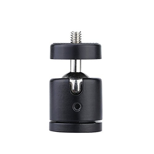 AKOAK AKOAK 1/4 Inch Swivel Mini Ball Head Screw Tripod Mount for DSLR Camera and Camcorder Pack of 1 - View 2 of 3