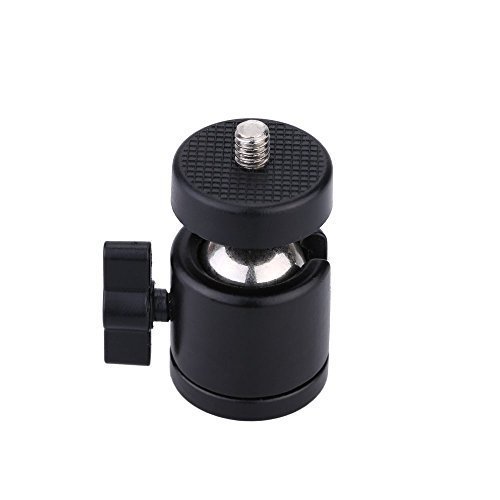 AKOAK 1/4 Inch Swivel Mini Ball Head Screw Tripod Mount for DSLR Camera and Camcorder Pack of 1