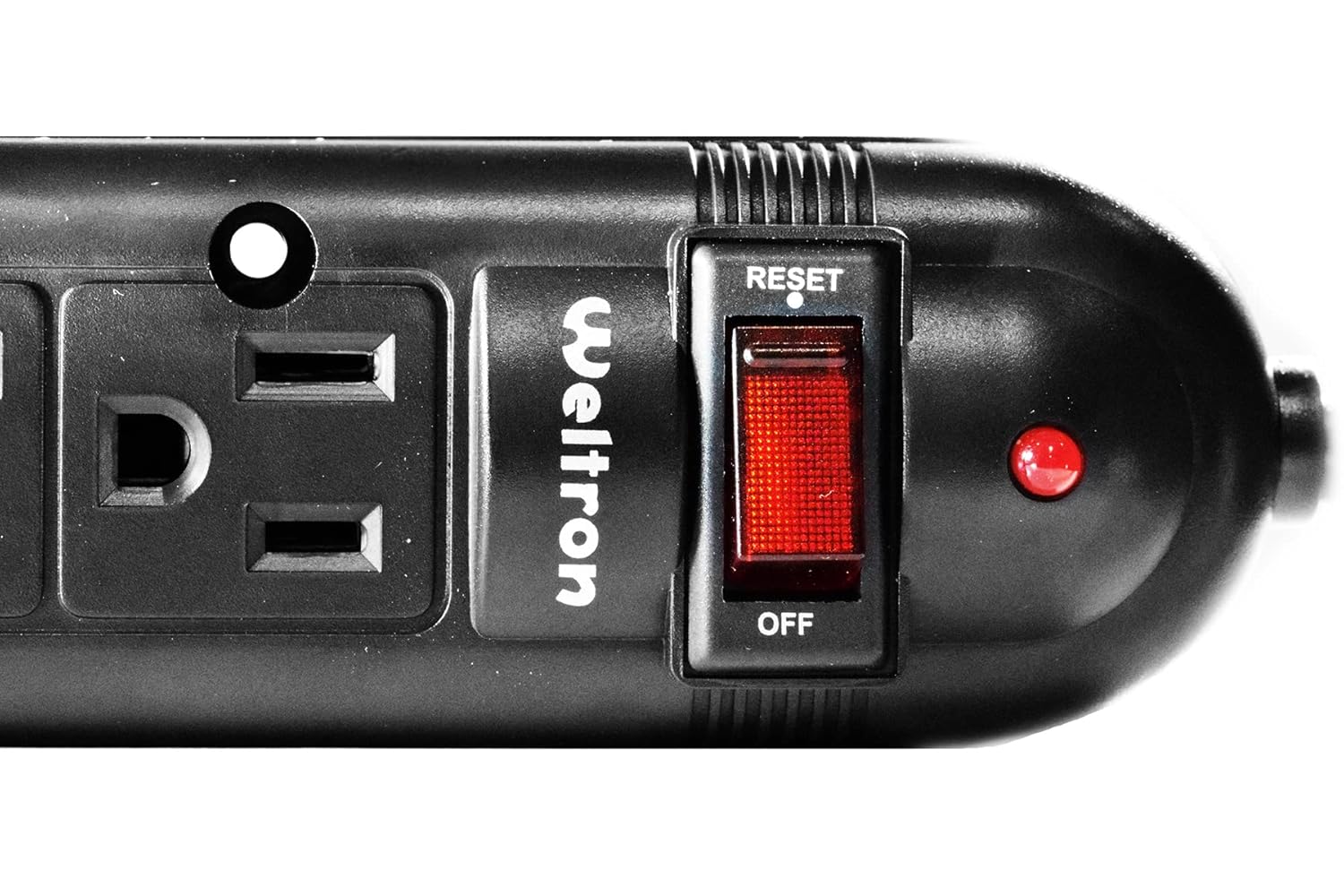 WELTRON Weltron Surge Protector 3FT WSP-600PLF-3BK High Performance Power Strip for Home and Office Use - View 5 of 9