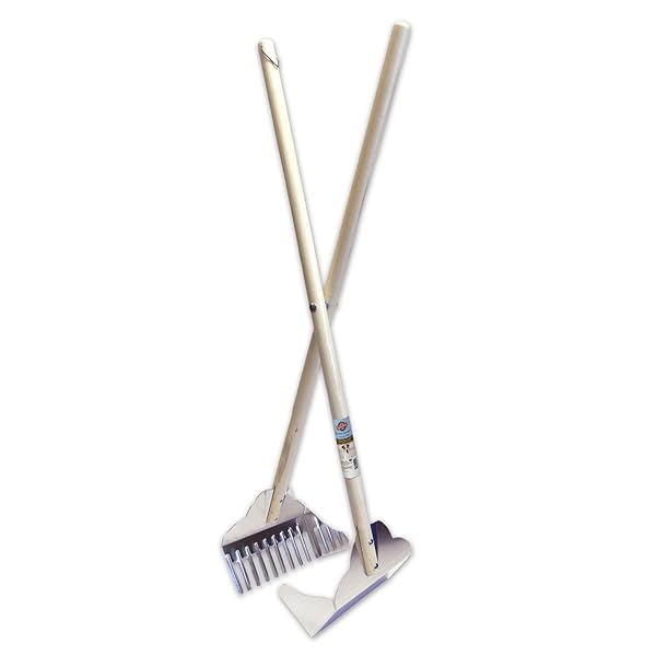 Gnawsome Spotty Easy Pet Dog Waste Pick Up Metal Tray Lightweight Scissor Pooper Scooper with Rake for Effortless Cleanup