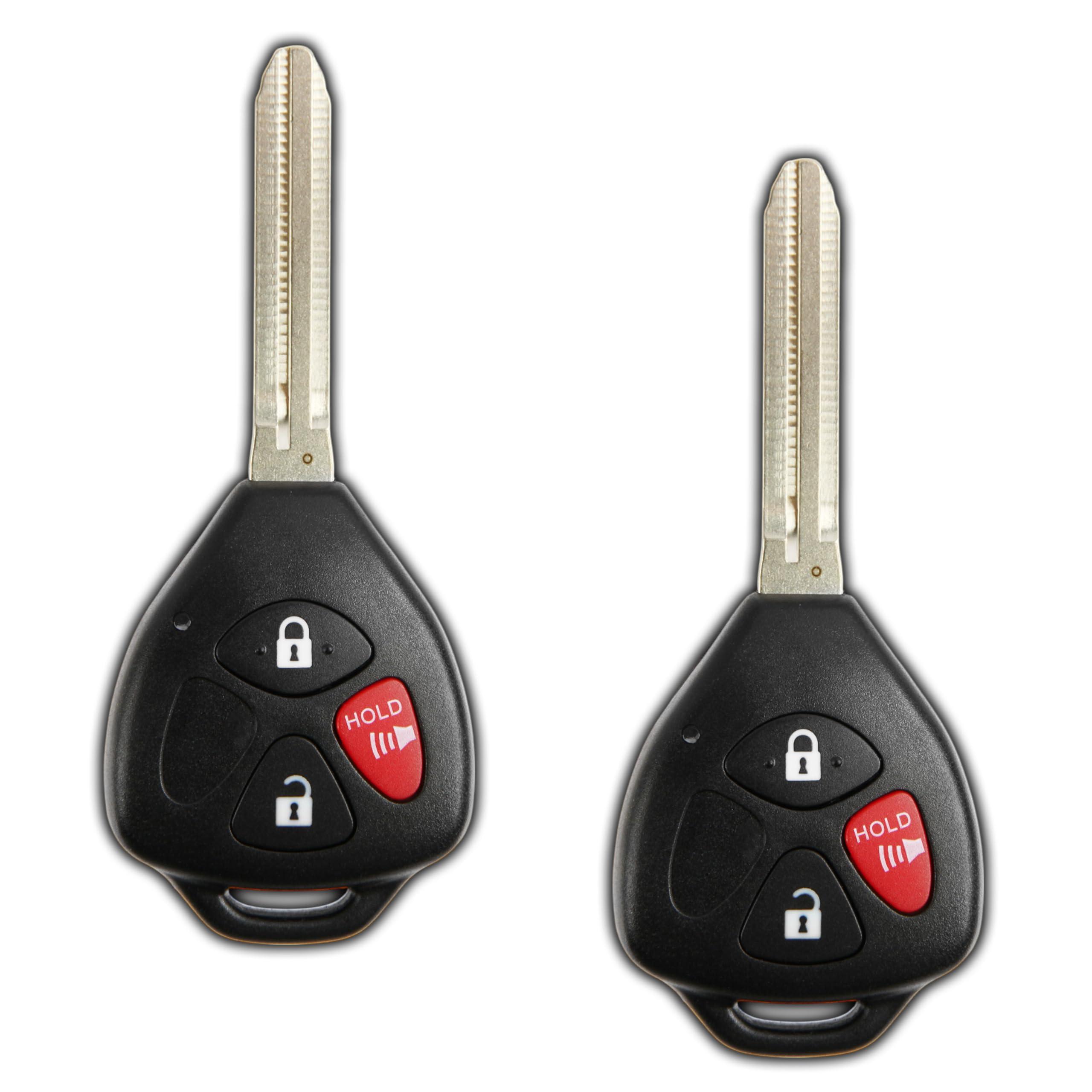 KeylessOption Keyless Entry Remote Control Car Key Fob Replacement MOZB41TG Pack of 2
