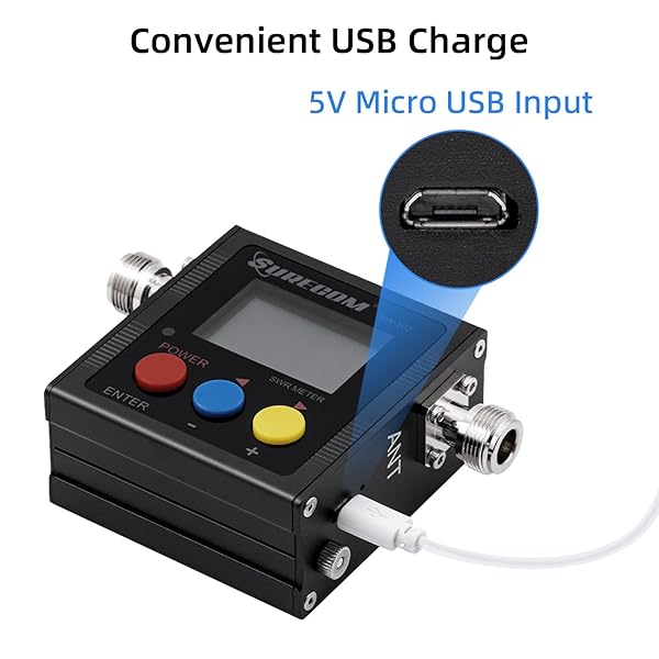 Mcbazel McBazel Surecom SW-102: Top Digital VHF/UHF Antenna Power & SWR Meter (125-525MHz) - View 5 of 7