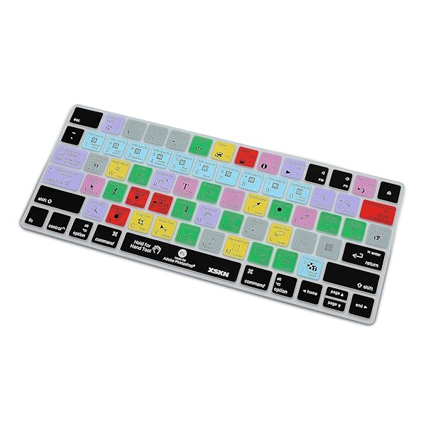 XSKN XSKN Magic Keyboard Shortcut Cover for Photoshop CC Durable Silicone Skin for Apple Magic Keyboard MLA22LLA US Version - View 6 of 11