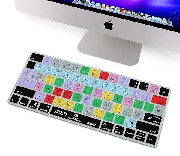 XSKN XSKN Magic Keyboard Shortcut Cover for Photoshop CC Durable Silicone Skin for Apple Magic Keyboard MLA22LLA US Version - View 10 of 11