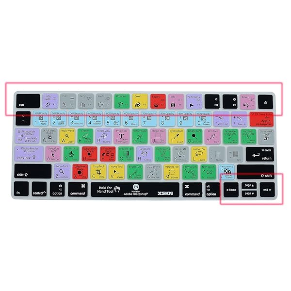 XSKN XSKN Magic Keyboard Shortcut Cover for Photoshop CC Durable Silicone Skin for Apple Magic Keyboard MLA22LLA US Version - View 11 of 11