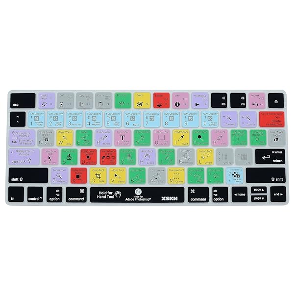 XSKN XSKN Magic Keyboard Shortcut Cover for Photoshop CC Durable Silicone Skin for Apple Magic Keyboard MLA22LLA US Version - View 2 of 11
