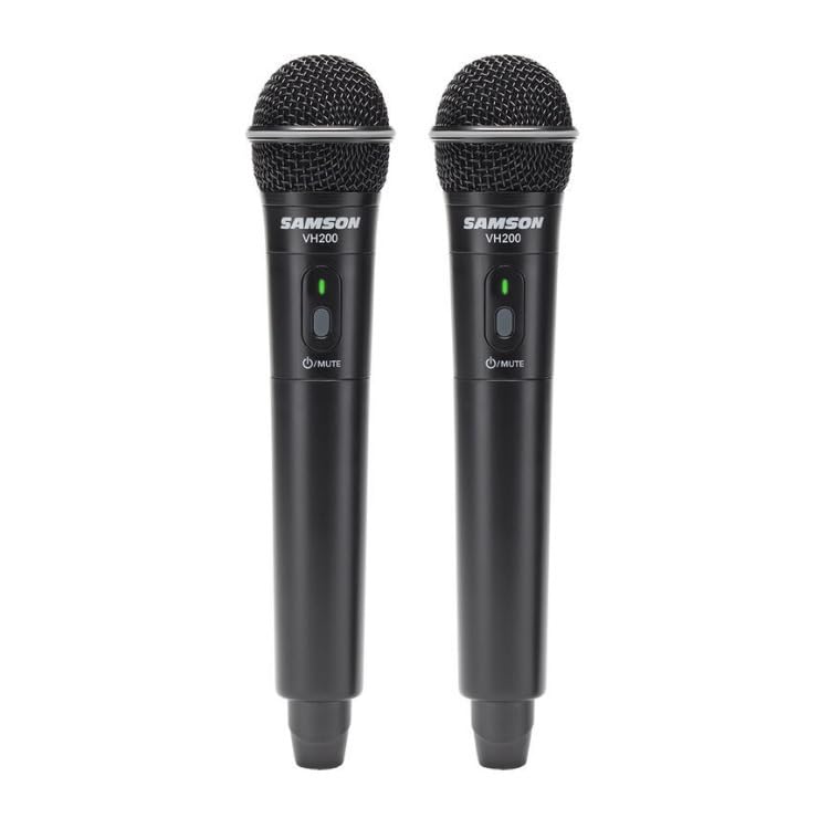 SamsOn Stage 200 Dual Channel Wireless System with Two Q6 Dynamic Microphones Black - View 5 of 5