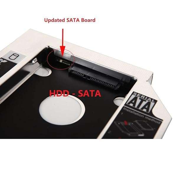 DY-tech DY-Tech 2nd Hard Disk Drive Caddy for Dell Inspiron 15R SE 7520 N5010 N5110 M5010 - Upgrade Your Storage Easily! - View 4 of 6