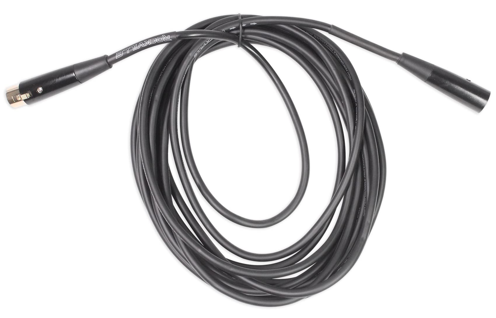 Rockville RCXFM20E-B 20ft XLR Female to Male Microphone Cable Durable PVC Jacket Perfect for Musicians and Studio Recording - View 2 of 6