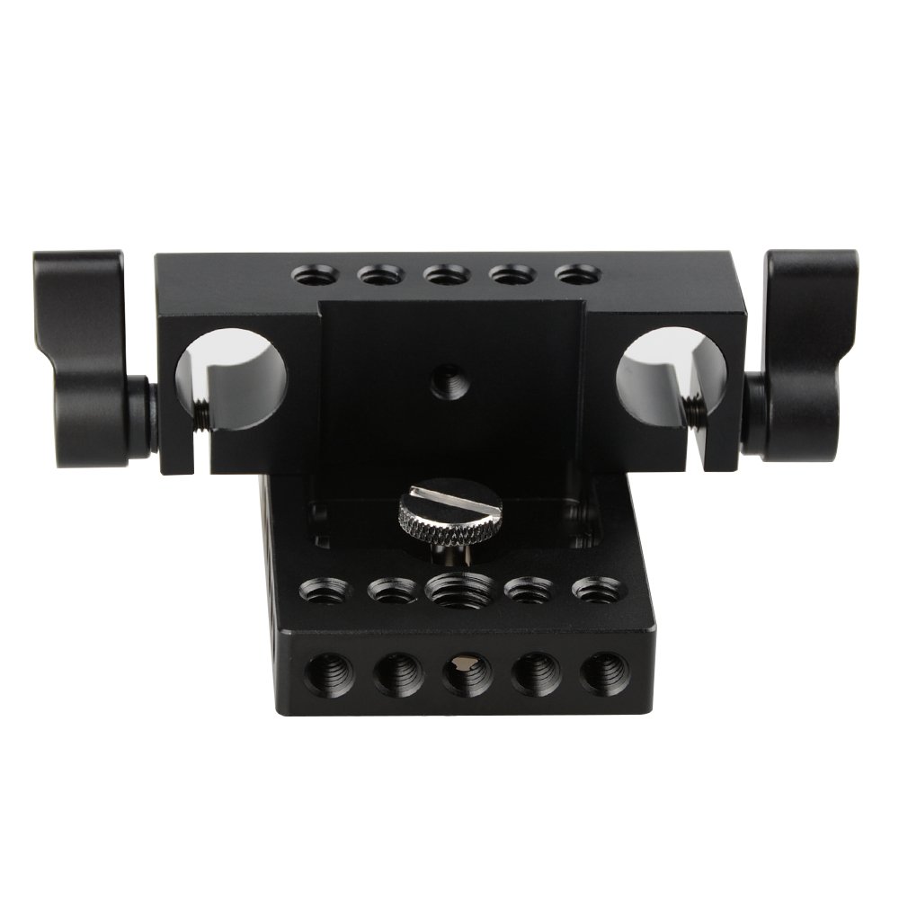 CAMVATE Camera Baseplate with 15mm Railblock for DSLR Rig and Rod Rail Support System - View 7 of 8