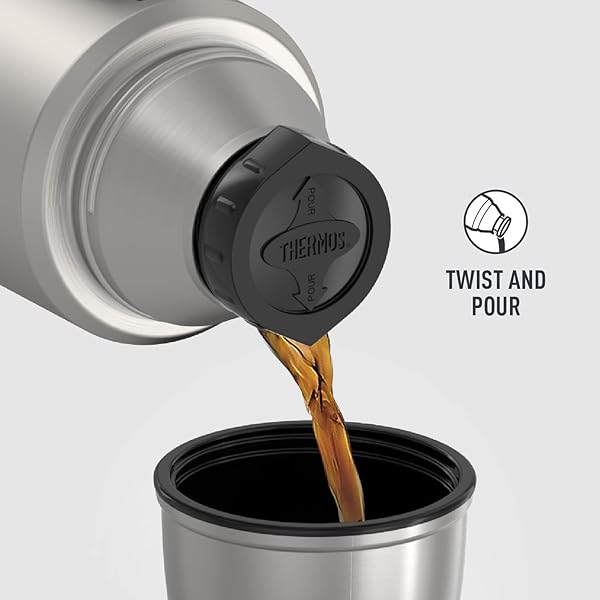 THERMOS THERMOS Stainless King 40oz Vacuum-Insulated Bottle - Matte Stainless Steel for Hot & Cold Drinks - View 5 of 9