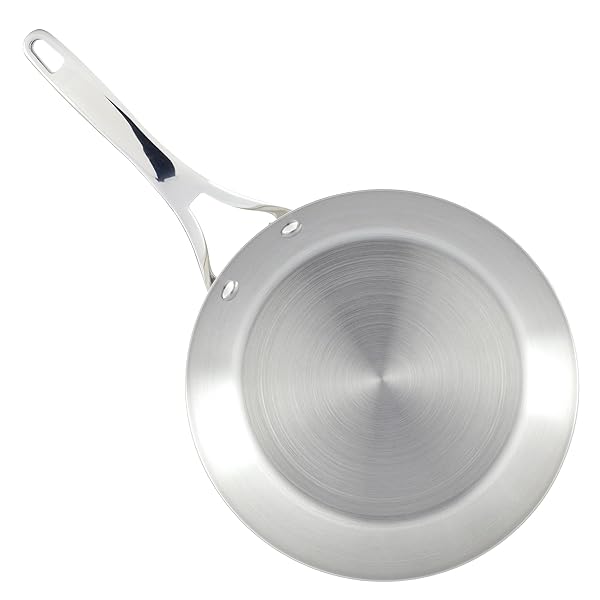 Anolon Anolon Nouvelle 12-Inch Stainless Steel Frying Pan with Lid - Durable & Stylish Skillet for Perfect Cooking - View 9 of 10