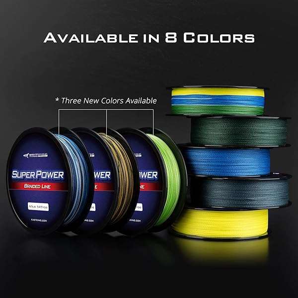 KastKing KastKing SuperPower Braided Fishing Line 15 LB - Low-Vis Gray, 327 Yds for Ultimate Fishing Performance - View 7 of 9