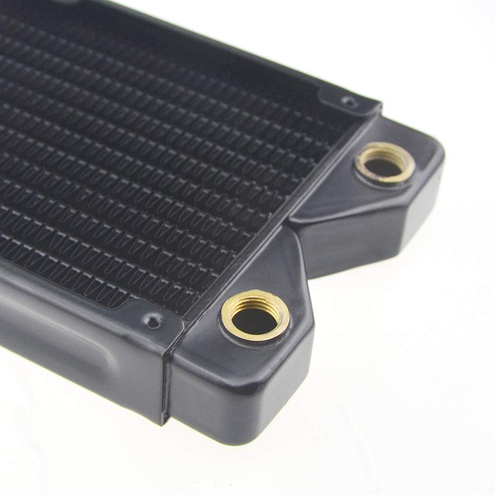 BXQINLENX 240 Pure Copper 12 Pipe Heat Exchanger Radiator for PC CPU CO2 Laser Water Cooling System - View 4 of 7