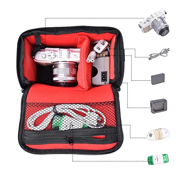 FOSOTO FOSOTO Waterproof Anti-Shock Camera Case for Canon, Nikon, Panasonic & Sony - Perfect Protection for Your Digital Camera - View 4 of 9