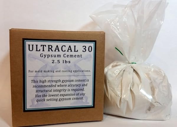 USG Ultracal 30 Gypsum Cement 2.5 lbs - Perfect for Mold Making & Casting with Latex Molds - High Detail Finish! - View 2 of 4
