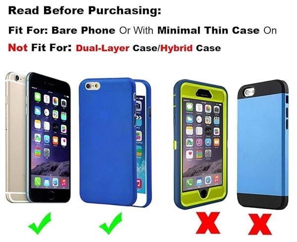 Gcepls Gcepls Premium Leather Holster Case for iPhone 6s 4.7 Inch with Belt Clip Compatible with Samsung Galaxy S7 and iPhone 7 Vertical Black - View 2 of 7