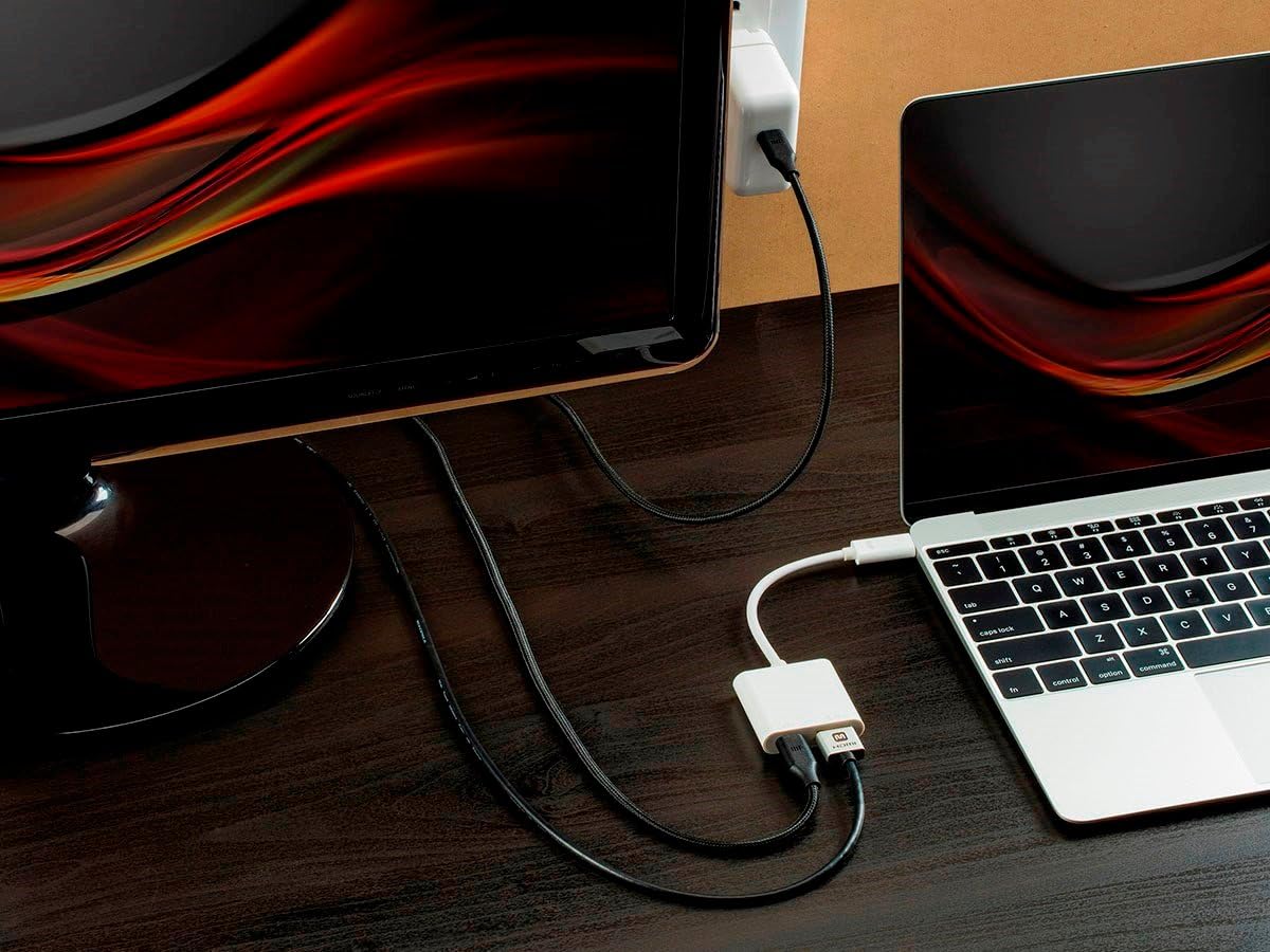 Monoprice Monoprice USB-C Multiport Adapter HDMI USB-C Ports 1080p 60hz White Select Series - View 5 of 9