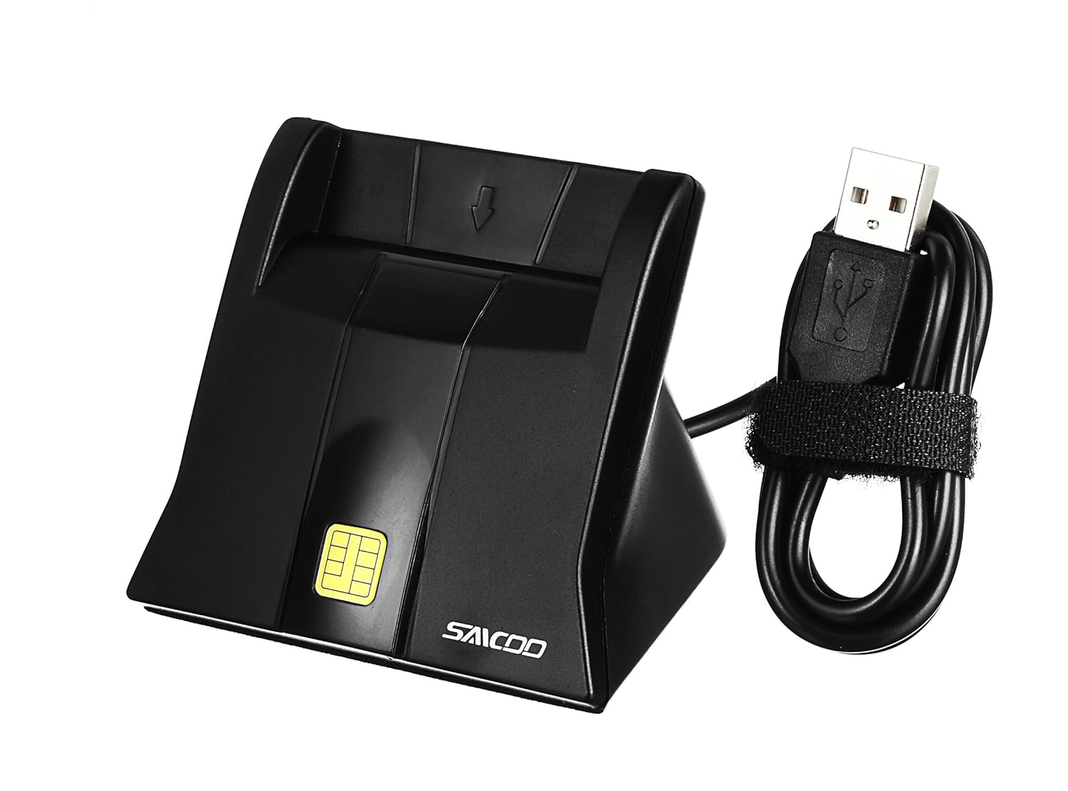 saicoo Saicoo CAC Reader DOD Military USB Common Access Smart Card Reader Compatible with Mac OS and Windows - View 3 of 6