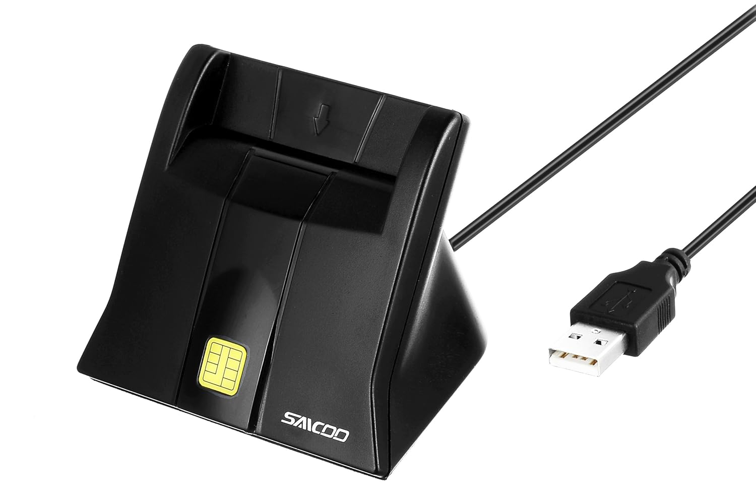 saicoo Saicoo CAC Reader DOD Military USB Common Access Smart Card Reader Compatible with Mac OS and Windows