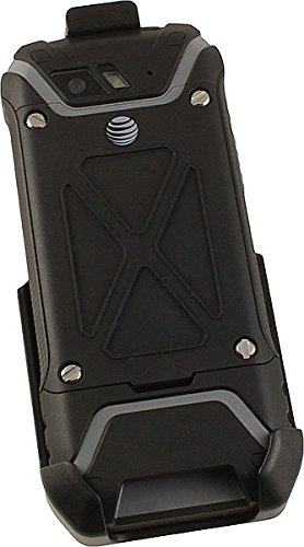 Nakedcellphone Sonim XP5 Holster: Nakedcellphone Black Rotating Belt Clip Case with Kickstand for XP5700 - View 2 of 9
