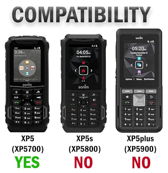 Nakedcellphone Sonim XP5 Holster: Nakedcellphone Black Rotating Belt Clip Case with Kickstand for XP5700 - View 6 of 9