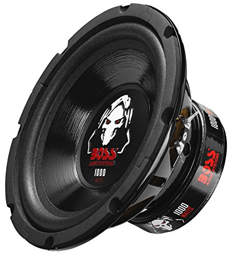 "Powerful BOSS P80DVC 8" Car Subwoofer - 1000W Max, Dual 4 Ohm Voice Coil, Perfect for Amplified Sound"