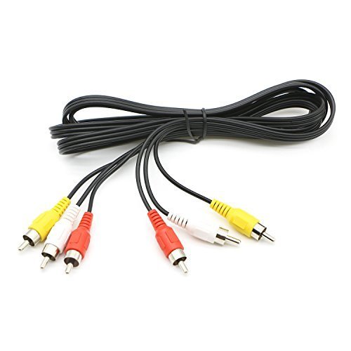 PASOW PASOW 3 RCA Cable Audio Video Composite Male to Male 6 Feet for Television DVD Connection - View 3 of 4