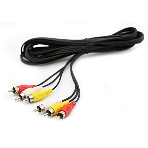 PASOW PASOW 3 RCA Cable Audio Video Composite Male to Male 6 Feet for Television DVD Connection - View 4 of 4
