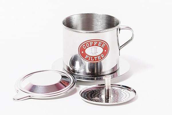 Thang Long Authentic Vietnamese Coffee Filter Press - Screw Down Dripper, Sizes S-XL, 1 or 2 Pack, Made in Vietnam
