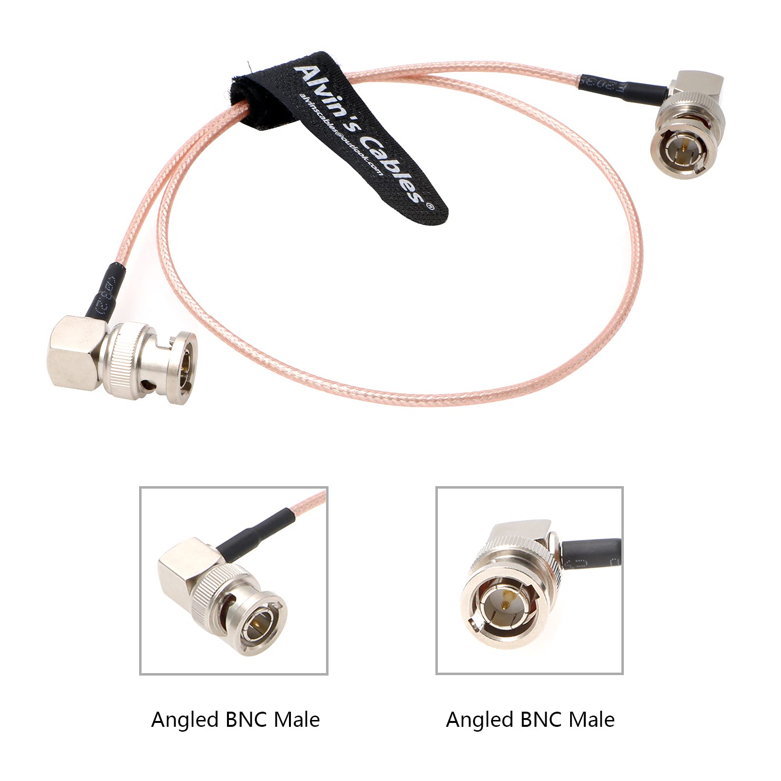 RG179 Coax BNC Right Angle Male to Male Cable for Blackmagic BMCC Video Camera - View 4 of 6