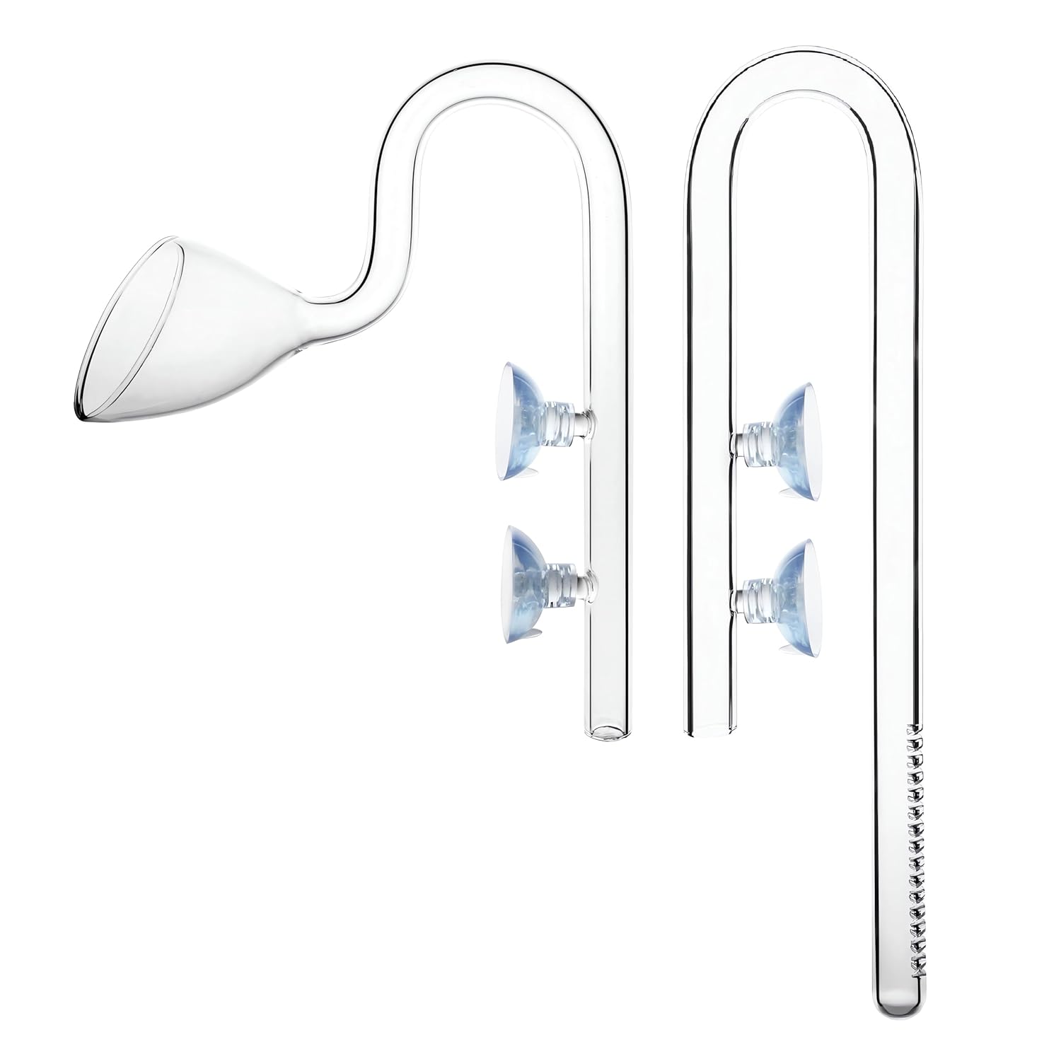 JARDLI JARDLI 13mm Plant Aquarium Glass Lily Pipe Inflow and Outflow for 12/16mm Tubing