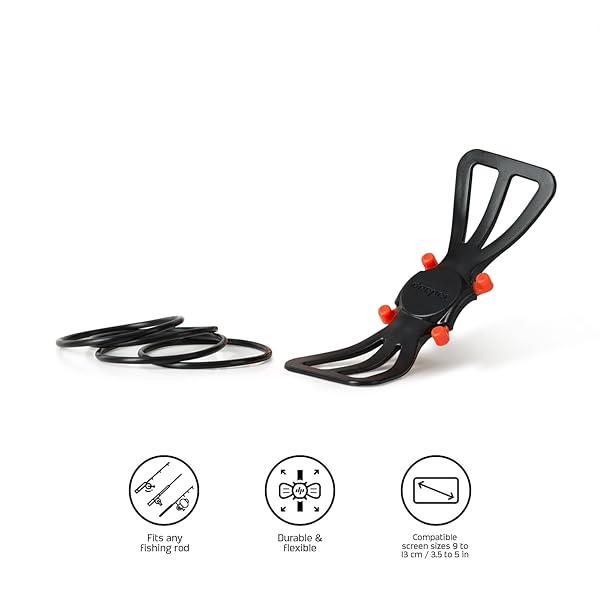 Deeper Deeper Smartphone Mount for Fishing Rod - Hands-Free Sonar Use, 12cm for Easy Viewing - View 3 of 5