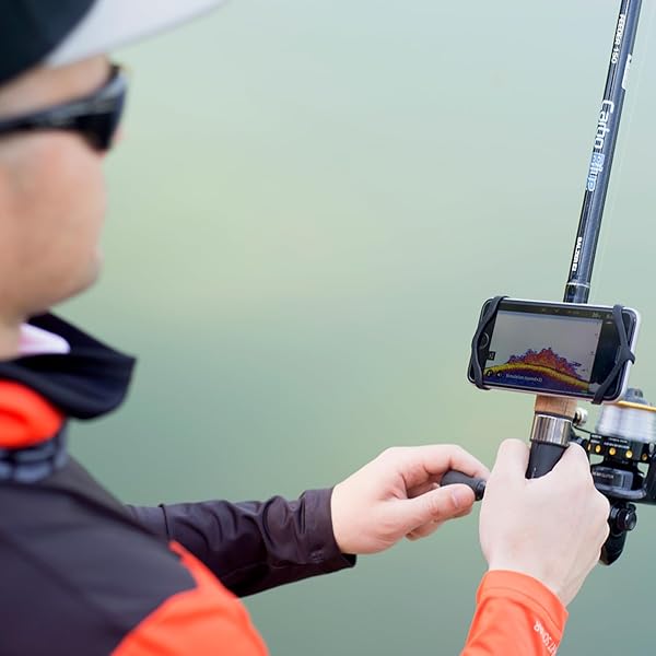 Deeper Deeper Smartphone Mount for Fishing Rod - Hands-Free Sonar Use, 12cm for Easy Viewing - View 5 of 5