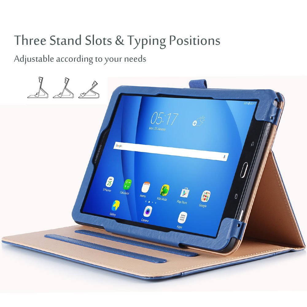 ProCase ProCase Leather Case for Galaxy Tab A 10.1 2016 Stand Folio Cover with Card Pocket Multiple Viewing Angles Navy - View 4 of 8