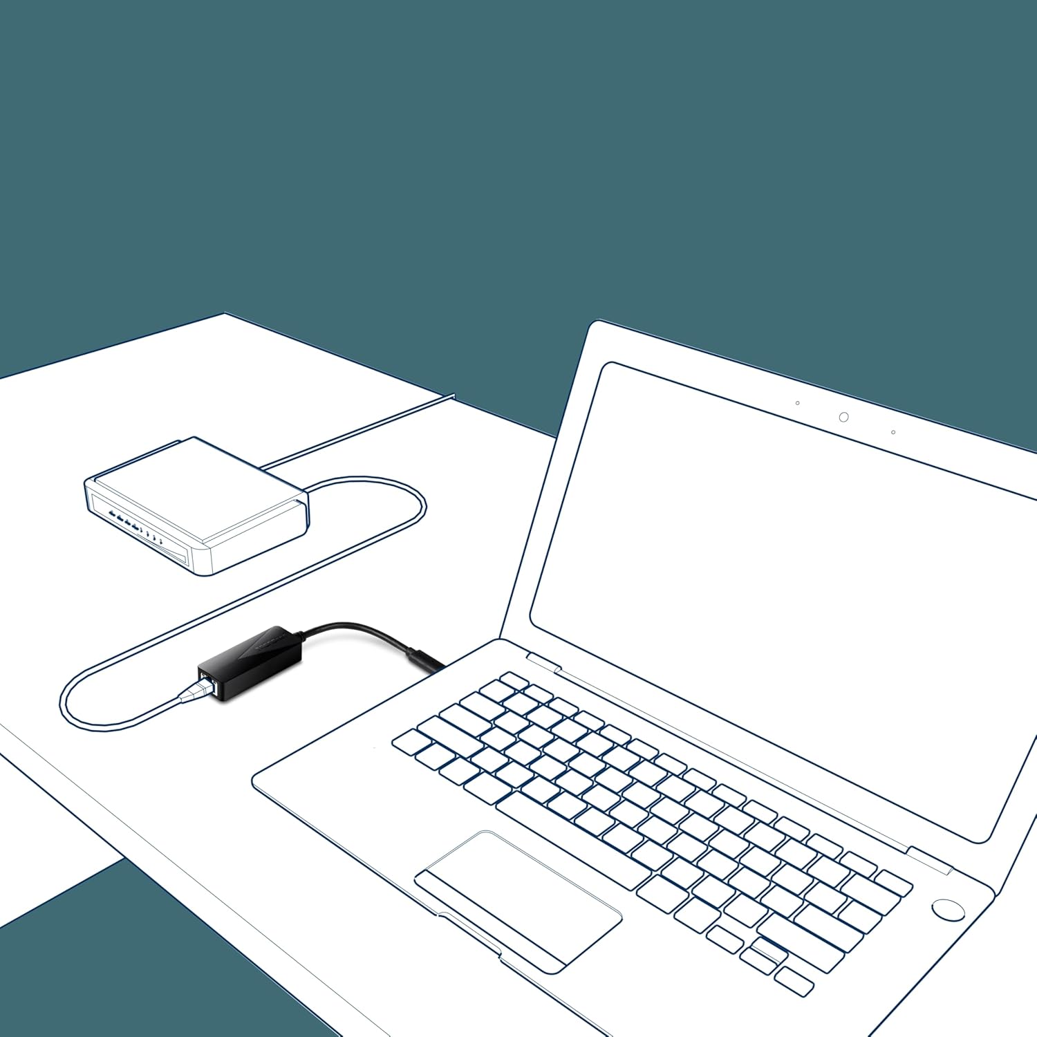 TRENDnet TRENDnet USB Type-C to Gigabit Ethernet Adapter for Windows Mac and Nintendo Switch Fast Wired Network Connection Black TUC-ETG - View 2 of 7