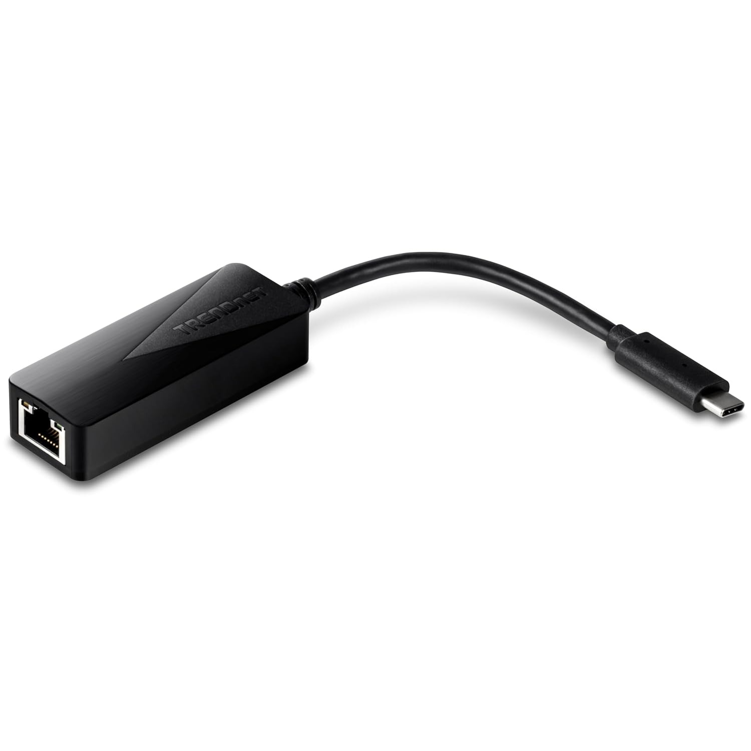 TRENDnet USB Type-C to Gigabit Ethernet Adapter for Windows Mac and Nintendo Switch Fast Wired Network Connection Black TUC-ETG
