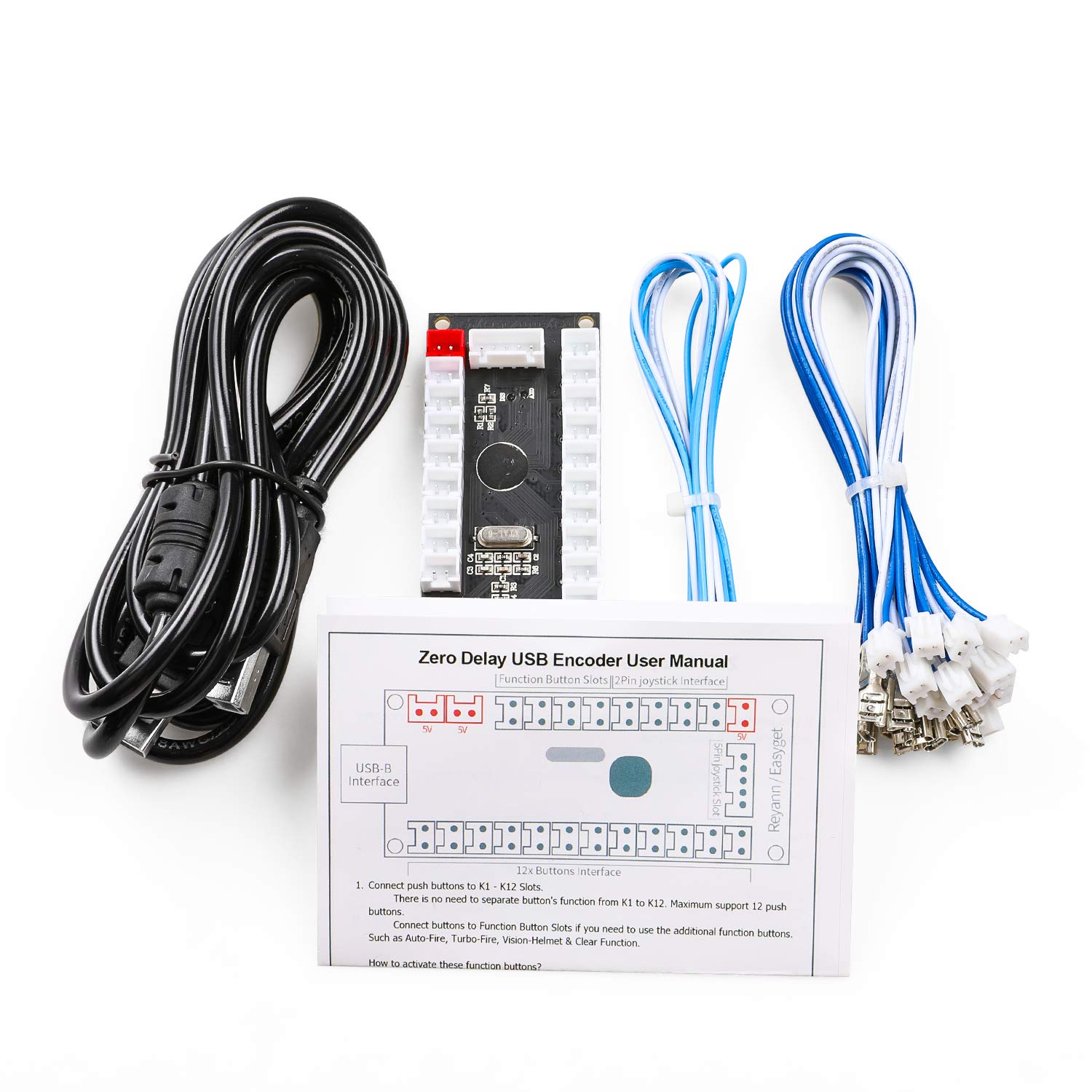 Easyget Easyget 2 Player Zero Delay Game Controller USB Joystick for MAME Raspberry Pi RetroPie DIY Projects - View 6 of 8